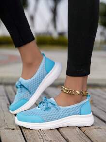 Zapatos casuales transpirables tipo slip-on para yoga, zapatos para caminar con suela blanda, para adolescentes, de verano