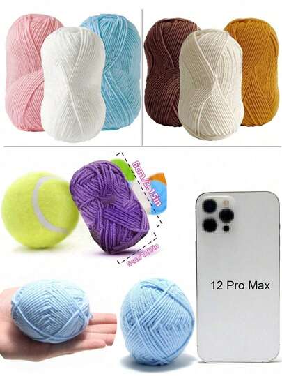 EDCUEBE7 3/4 件多色 75g/100g 柔软舒适纱线套装，4 种颜色混合 4 层针织纱线适合初学者制作帽子、围巾、礼物、手提包、DIY 工艺品（批次差异可能会导致轻微颜色变化，包装随机）
