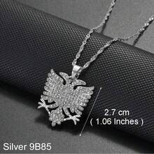 1pc Croatia Albania Serbia Bosnians,Bosnia Pendant Necklaces Jewelry With Cubic Zirconia - Multicolor - View 15