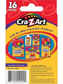 -Z-Art 16ct Crayons, Back To School Supplies, Box Of Crayons Drawing Fun, Ages 3 And Up