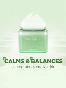 Mediheal Teatree Trouble Pad, Sheer Translucent, Milky Aqua, Quilted Cotton, Dewy Hydration, Bouncy Layer, 10-Second Absorption, Zero Residue, Hygienic Seal, Post-Sun Care, Gym Bag Essential, Makeup Prep, Overnight Mask Alternative, K-Beauty, Korean Makeup, 100EA/170ml/5.74fl.Oz.