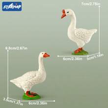 Realistic Farm Animal Figurines Toys Set, Plastic Learning Educational Playset Animal Themed Party Supplies For Easter Egg Birthday Christmas,Farm World - Pig, Goose, Chicken, Duck, Dairy Cow, Donkey, Water Buffalo, Sheep, Rabbit, Dog, Cat, Parrot Farm Animal Toys For Kids Girls Boys Ages 3+