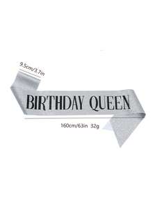 1pc Customized Text Satin Ribbon, Personalized Slogan Ribbon, Customized Text Party Ribbon, Customized Logo & Text Personalized Ribbon, Bride-To-Be Ribbon, Bachelorette Party Ribbon, Pageant Birthday Customized Ribbon, Custom Ribbon, DIY Ribbon, Customized Bridal Shower Ribbon, Bachelorette Party Favor, Personalized Ribbon, Custom Ribbon, Party Favor, Personalized Gift, Wedding Party, Bridesmaid Proposal Gift, Elegant & Romantic, Suitable For Office, School, Classroom, Teacher Gift, College, Coworker, Dorm,Hair Accesoriesfor Women - Multicolor - View 4