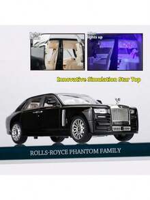 1pc 2025 New High-Quality Premium Alloy Car Model With Sound And Light Effects, Children Toy Car For Parent-Child Interaction, Birthday, Easter, Holiday Gift, Perfect Present