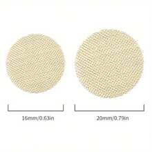 50 piezas de filtro de malla de acero inoxidable y latón de alta calidad - Tamiz para pipa de shisha, filtro tubular, utilizado para accesorios para fumar