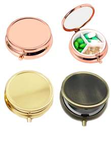 Portable Pill Case, Multi-Functional Moisture-Proof Travel Medicine Box, Suitable For Wallet And Pocket, Cute Metal Pill Organizer Box For Vitamins, Fish Oil And Supplements