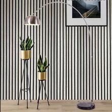 1 rulle simulerad träådring gallerremsa självhäftande tapet PVC-material avtagbar ljusgrå träremsa dekorativ tapet rumsbakgrund väggskåp renoveringsklistermärke tapet väggklistermärken rumsdekor väggdekor väggklistermärke - Ljusgrå - Visa 6