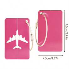 1pc/3pcs Personalized Luggage Tags For Suitcases,Bag Tags For Luggage Travel Luggage Tags With Privacy Name Card,Small Metal Luggage Tags Luggage Identifiers For Suitcases.Customized Text And Colour Gift. - Multicolor - View 12