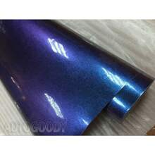 120" X 60" Gloss Metallic Chameleon Purple Blue Vinyl Film Wrap Air Bubble Free