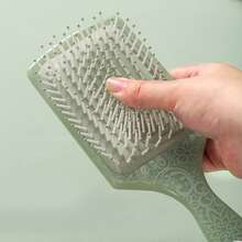 Square Patterned Air Cushion Detangling Hair Brush, Home Use Scalp Massage Comb,Back To School,Travel Holiday Essentials,Hair Accessories For Women - Multicolor - View 3