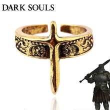 1 件游戏黑暗之魂 3 系列戒指哈维尔恶魔之痕绿花适用于粉丝女士男士装饰派对珠宝礼物配饰