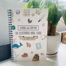Cuaderno espiral con guía simplificada de la Biblia con ilustraciones inspiradoras: Garabateo y la Biblia