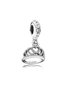 1pc Creative Heart Crown Pendant For DIY Necklace Bracelet Jewelry Making - Crown - View 1