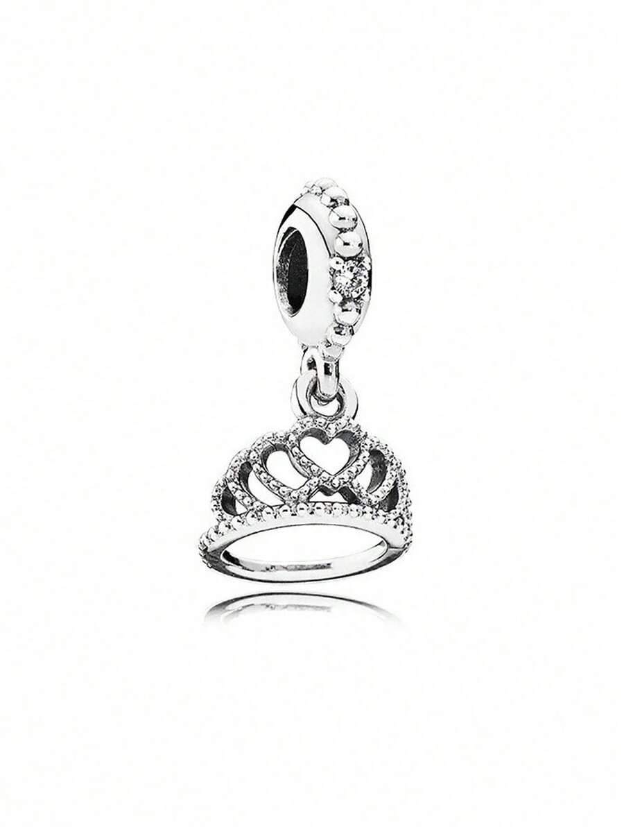 1pc Creative Heart Crown Pendant For DIY Necklace Bracelet Jewelry Making - Crown - View 1