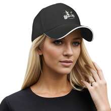 Printed Funny My Bloody Valentine Crewneck Classic Sandwich Baseball Cap - Adjustable Washed Dad Hat - Breathable, Lightweight & Durable - Unisex Outdoor Sports Trucker Hat & Casual Wear Fisherman Hat - 黑色 - 查看 5