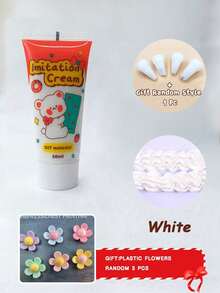 3 Packs(Random Colors) Cream Glue Kit, Decoden Whipped Cream Glue, Simulation Fake Cream Glue, DIY Decoden Cream, Suitable For DIY Crafts And Phone Case Accessories Decoration(Mixed Colors, 50 Ml) - Multicolor - View 9