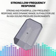 低音鼓乐器麦克风舞台表演拾音线电容接口麦克风 - 銀色 - 查看 3