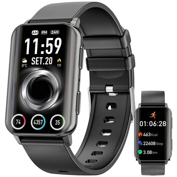 Hwagol 1.57-Inch 2025 Latest Upgrade Smart Watch, Sports And Fitness Tracker, Compatible With Android IOS, Women's Smart Watch, Sleep Monitoring Watch/100+ Sports Modes, Step Counting And Calorie Men's Smart Watch