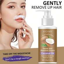 Xioimy XIOIMY 100g Coconut Depilatory Cream, Painless & Non-Irritating Hair Removal, Fast Depilation, No Black Spots, Suitable For Body, Legs, Armpits And Private Areas, Summer Depilation, Depilatory Cream, Body Hair Removal
