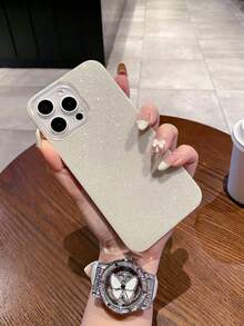 亮片 1 件装极简主义 IMD 闪光手机壳，低调奢华米色大镜头保护防摔加厚 TPU 手机壳，兼容苹果/系列防水防震防刮 - 米色 - 查看 5