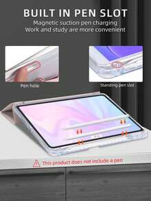1个透明亚克力Y型折叠平板保护套，粉色，可定制文字，适用于iPad Mini 6/Mini 7/9.7/10.2/10.5/Air 4/Air 5/第十代/10.9/Pro 11英寸/Air 11 (M2) 2024/Pro 11 (M4) 2024/iPad Air 11英寸 (M3) 2025/iPad (A16) 11英寸第十一代 2025款。产品不包含触控笔。部分型号配有镜头框、多折叠多角度支架、内置触控笔插槽、高透明防刮防弯折亚克力后盖、磁吸式自动休眠/唤醒、智能省电，简约/休闲/个性化设计。 - 粉色 - 查看 6