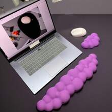 2pcs Ergonomic Cloud Keyboard Wrist Rest Pad & Mouse Wrist Cushion - Wrist Support For Keyboard And Mouse, For Desktop, Computer Games, Office, Home Use