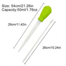 Siphon d'aquarium, pipettes allongées, aspirateur de réservoir de poissons, outil de nettoyage simple pour changeur d'eau d'aquarium 29 cm 45 cm 54 cm 30 ml 40 ml 50 ml