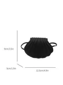 Bolso de hombro mini de moda, elegante bolso de concha perfecto para fiestas, bodas, cenas y banquetes, que combina con vestidos de novia, atuendos formales, vestidos de graduación y atuendos de cumpleaños