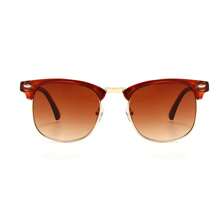 1pc Personalized Half Frame Glasses For Men & Women, Fashionable Rivet Decoration, Vintage Style Casual Shades Accessories