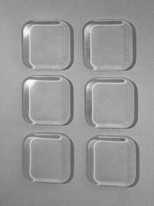 门挡墙面保护器，6 件硅胶门把手墙面保护器，带强力自粘背衬，升级加厚可重复使用门保险杠 - 非常适合墙面保护和降噪