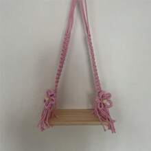 Fashion Newborn Photography Props Wooden Baby Swing Posing Accessories For Boy Girl Macrame Swing Posing Photo Props Swing