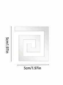 Juego de 10/20 pegatinas con espejo autoadhesivo - Tamaños versátiles de 5/10 cm para una fácil decoración del hogar, perfectas para la sala de estar, el dormitorio, los bordes de los gabinetes y las ventanas, pegatinas, decoración de pared, artículos de decoración de primavera para renovar su hogar, pegatinas de decoración de fiestas, regalos de cumpleaños y graduación, pegatinas de espejos de pared de acrílico para la decoración de la habitación
