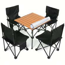 Portable Outdoor Backpack Table And Chair. 3-In-1 Ultra-Light Folding Camping Table,Suitable For Yard, Fishing, Hiking, Picnic, Camping, Beach, Barbecue, Park And Other Scenarios. Compact Camping Table And Chair With A Carry Bag.