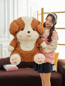 可爱的卡通边境牧羊犬小狗毛绒玩偶，柔软蓬松的毛绒动物，适合送给孩子、朋友、儿童节、情人节、可爱的家居装饰、送给朋友和家人的节日和生日礼物 - 彩色 - 查看 5