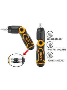 Set de Desarmadores 13 en 1 Mango de Trinquete - Negro - Ver 3