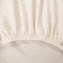 1pc Milk Silk Plain Color Series Simple INS Style Full Coverage Chair Cover, Waterproof And Anti-Stain, Suitable For Daily And Holiday Events, All Season - White - View 8