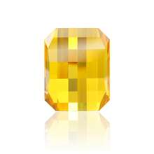 One 100% Cubic Zirconia 8mmX10mm Square Pixel Cut Gemstone For Charms Advanced Jewelry Making Materials DIY