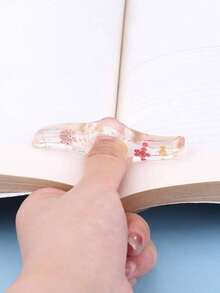 1pc Creative Drop Glue Book Holder,Portable Multi-Functional Book Page Extension Tool, Beautiful Thumb Bookmark For Reading Books Back To School