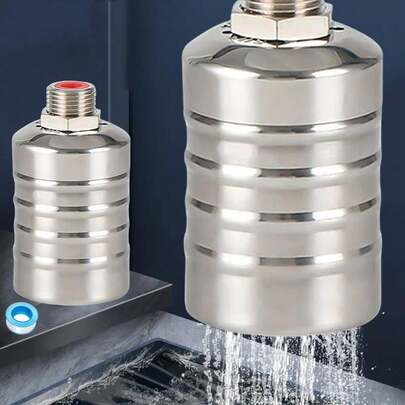 304 Stainless Steel Multifunctional Fully Automatic Water Level Control Float Valve Easy-Install 1/ 2" Stainless Steel Float Valve For Water Tank Water Towers