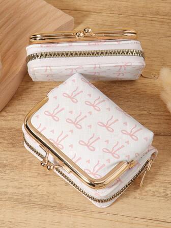 Women Wallets Short Pu Leather Purses Zipper & Hasp Purse Multifunctional Large Capacity Money Bag For Women Coin Card Holders Lightweight,Fashion Modern,Business ZipperCredit Card Business Casual Teachers' Day,Teacher Gifts,For Anniversary,For Birthday Gift,For Lady,For Female,White-Collar Workers