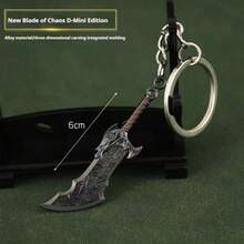 2025战神5武器周边6cm奎耶托斯利维坦斧混沌之刃迷你武器金属模型吊坠-生日礼物-礼物 - 彩色 - 查看 12