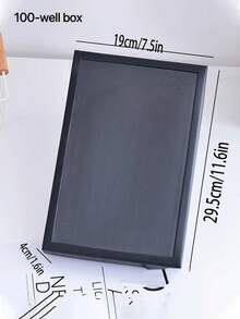 1/3 Pcs Black Velvet 36 Holes Ring Foam Stand, Jewelry Display Board, Earring Sponge Insert Pad, Desktop Jewelry Ring Storage Display Foam Back To School - Black 36 Holes - View 17