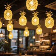 LED,Pineapple Lantern, Creative, Ball Lantern, Colorful Lantern, Outdoor, Scene, Indoor, Atmosphere, Light String