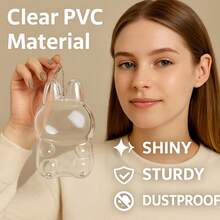 Cushion Cover Protective Case For Labubu, Dust-Proof Clear Shell, Storage Bag