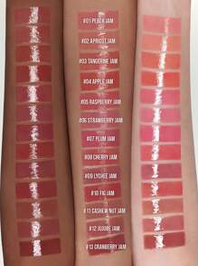 Dasique Dasique Fruity Lip Jam 01 Durazno, gel apretable, crema gel brillante, brillo cristalino, tinte borroso, aroma frutado, fórmula vegana, tapa a prueba de fugas, alternativa a máscara labial, cuidado labial de verano, para usar debajo de la máscara, arte de labios degradado, K-Beauty, maquillaje coreano, 4g/0.14oz
