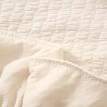 1pc Milk Silk Plain Color Series Simple INS Style Full Coverage Chair Cover, Waterproof And Anti-Stain, Suitable For Daily And Holiday Events, All Season - White - View 10