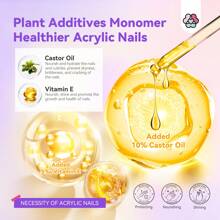 SAVILAND SAVILAND Monomère Acrylique Inodore de Grade Salon (236ml) - Formule Enrichie à l'Huile de Ricin et à la Vitamine E avec Kit Complet pour Ongles (Pinceau/Palette/Tapis), Technologie EMA à Faible Émission de Fumée pour des Ongles Sains