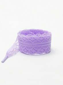 1 Pair Lace Shoe Laces, Cute Ballerina Style White Silk Lace Trim - Cz-lace Lace - View 62