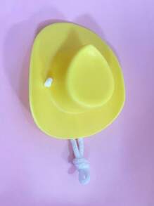 1 pieza Decoración de sombrero creativo con diseño de pollito, estilo de color aleatorio con loro, oso de peluche, serpiente mascota, pájaro, lagarto, rana, sombrero de pollo