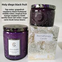 1 Stück 100g/200g Aromatherapie Zuhause geprägte Glas Kerze Feiertag Geschenk rauchfrei Sojawachs duftende Kerze